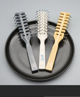 Ribbed Hair Comb, Stylist-Use Styling Comb for Slicked-Back Hair,Volumizing & Comfortable, Massage Comb, Large-Tooth Comb for Men & Women, Home Use