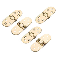 180° Zinc Alloy Folding Hinge - Gold/Silver/Black, Heavy-Duty for Doors/Cabinets/Furniture | Durable Hardware