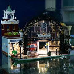 Street View The Meeting Point Model Building Blocks Design Withlight Bricks 2720pcs Gifts For Room Decoration Christmas Presents