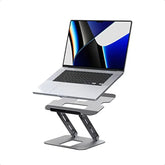 Aluminum alloy laptop MultiAngle Aluminum Laptop Stand Ergonomic Notebook Riser Suitable for Book Dell HP Lenovo Fits Most laptops up to 16 JTS127