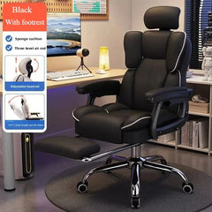 BACKREST OF WHEELCHAIR Computer Chair Reclining Comfortable Sedentary Gaming Chair Backrest Sofa Chair Desk Dormitory Live Study Swivel Chair Furniture