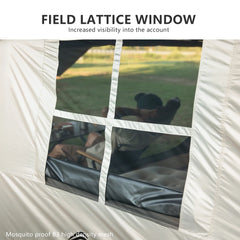 BISINNA One-touch Ridge Type Tent Titanium Glue 3-4 Persons Outdoor Automatic Camping Family Tent