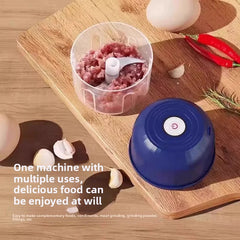 Portable garlic grinder, 260ML meat grinder, kitchen tool, onion chopper, ginger chili vegetable grinder, food mixer, blender
