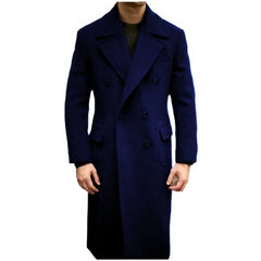 Formal Winter Brown Men Blazer Suits Double Breasted Winter Warm Overcoat Customized Business Winter Wear Warm Jacket