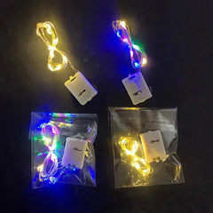 1M/2M LED String Lights Cell Battery Powered Mini Fairy Lamp Christmas Light - Battery Included