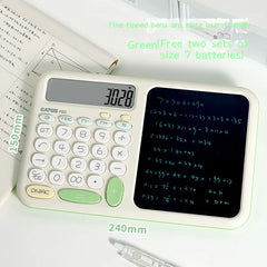 12 Digits Multi-Functional Handwriting Calculators Fine Handwriting High-Value Voice Electronic Calculator Students Stationery