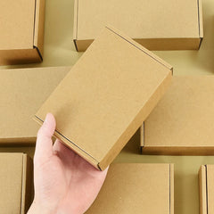 5pcs Kraft Paper Gift Box Multi Size Packaging Box Wedding Party Small Gifts Handmade Soap Chocolate Candy Cookie Event Gift Box