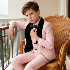 Boy Suits Formal Suit for Boy Costume Boys' white jacquard suit Flower Boys Formal Suit Kids Wedding suit Tuxedo