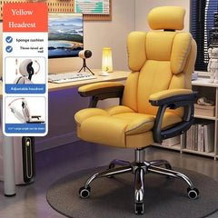 BACKREST OF WHEELCHAIR Computer Chair Reclining Comfortable Sedentary Gaming Chair Backrest Sofa Chair Desk Dormitory Live Study Swivel Chair Furniture