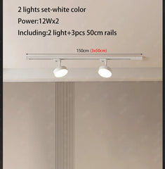 LED TRACK LIGHT Dimmable Led Track Light Whole Full Set Downlight Live Broadcast Room Fill Light Clothing Store Rail Lighting Fixture 7W 12W