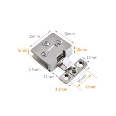 Glass Door Hinge Cupboard Display Cabinet Gate Clamp Punch-free Wine Cabinet Glass Hinge Furniture Hardware Accessories