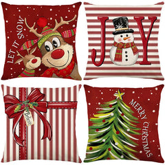 45cm Christmas Decorations Christmas Cushion Cover Pillowcase 2024 for Home Ornament Xmas New Year Christmas Decor 2025 home