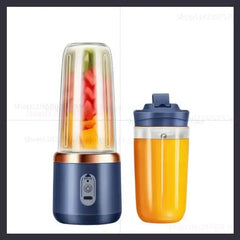Portable Electric Mixer Machine 6 Blades Wireless Portable Juice Squeeze Double Cup Multifunction Juice Extractor Kitchen Tools
