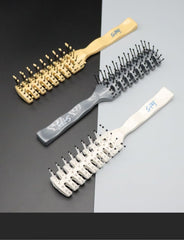 Ribbed Hair Comb, Stylist-Use Styling Comb for Slicked-Back Hair,Volumizing & Comfortable, Massage Comb, Large-Tooth Comb for Men & Women, Home Use