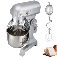Metal Processor SucceBuy 10- 30L Electric Dough Machine Stainless Steel Commercial Cream Egg Whisk Mixer Processor Kitchen Food Stand Blender