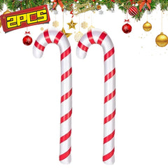 1/10PCS Inflatable Christmas Candy Cane Xmas Candy Cane Balloons Xmas Tree Hanging Ornament New Year Party Decor Christmas Gift