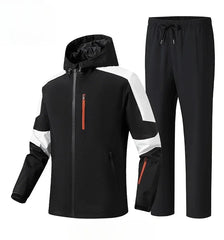 men Windbreaker,men Tracksuit Men's Waterproof Sportswear Outdoor Mountaineering Training Sets Men Tracksuit Clothing Windproof Windbreaker Jacket Pants Suit