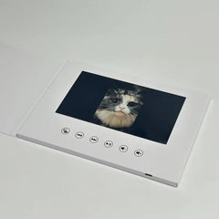 video brochure 7 inchs Birthday Video Book Card 4GB Lcd Invitation Gift Music Greeting Card Upload  Videos Photos Wedding Invite Digital frame