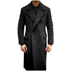 Formal Winter Brown Men Blazer Suits  Double Breasted Winter Warm Overcoat Customized  Business Winter Wear Warm Jacket