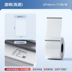 PAPER HEAT TRASFERS Niimbot M2/M3 Transparent Label Self-adhesive Heat Transfer Printing Paper Waterproof  Tear-resistant Clear Sealing Stickers