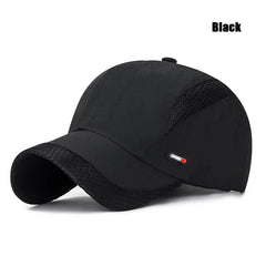 Summer Breathable Mesh Quick-Drying Hat Outdoor Sports Sun Hat Red Leather Label Sun Protection Sun Hat
