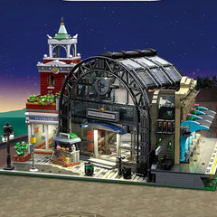 Street View The Meeting Point Model Building Blocks Design Withlight Bricks 2720pcs Gifts For Room Decoration Christmas Presents