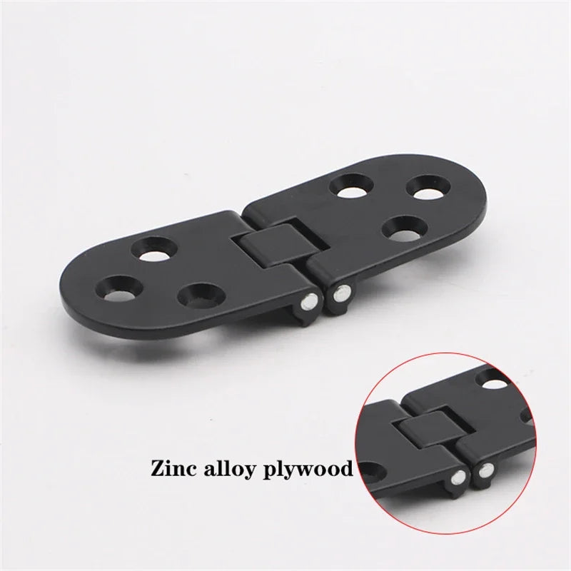 180° Zinc Alloy Folding Hinge - Gold/Silver/Black, Heavy-Duty for Doors/Cabinets/Furniture | Durable Hardware