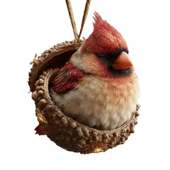 Cute Animal in Acorn Christmas Pendant Ornaments Acrylic Fox, Hedgehog & Bunny Design Festive Hanging Decor for Xmas Tree & Home