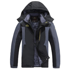 Men's Plush Warmth Fashion Jacket Autumn Winter Travel Sports  Comfortable Coat Outdoor Mountaineering Ski Breathable Outerwear
