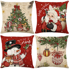 45cm Christmas Decorations Christmas Cushion Cover Pillowcase 2024 for Home Ornament Xmas New Year Christmas Decor 2025 home