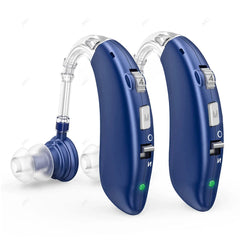 2025 BTE Mini Rechargeable Hearing Aid Digital Hearing Aids Adjustable Tone Sound Amplifier Portable Elderly Digital Hearing Aid