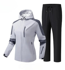 men Windbreaker,men Tracksuit Men's Waterproof Sportswear Outdoor Mountaineering Training Sets Men Tracksuit Clothing Windproof Windbreaker Jacket Pants Suit