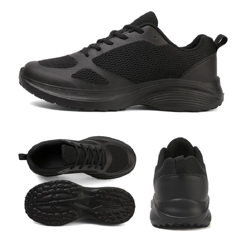 Men's Sneakers Breathable Mesh Walking Shoes Lace Up Summer Male Flats Comfortable Man Casual Footwear Lightweight Shoes 39-46