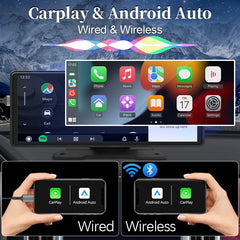 10,26 "autospiegel radio multimedia videospeler universele draadloze Carplay Android auto-scherm met Bluetooth AUX USB