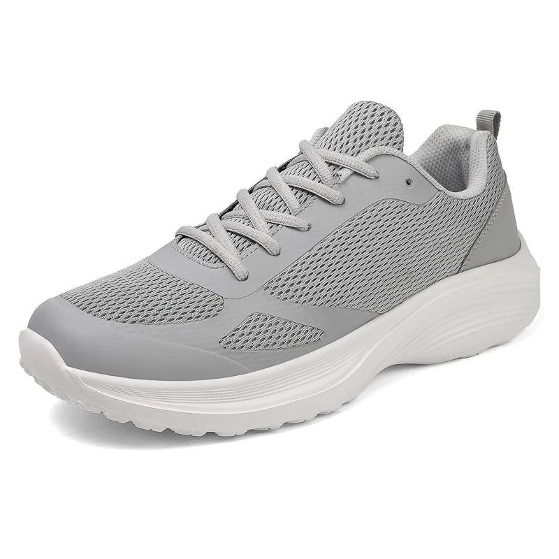 Men's Sneakers Breathable Mesh Walking Shoes Lace Up Summer Male Flats Comfortable Man Casual Footwear Lightweight Shoes 39-46